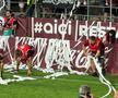 Fanii Rapidului au întârziat meciul cu CFR Cluj cu 6 minute » Imagini spectaculoase în Giulești