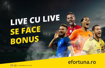 LIVE și câștigi. Premii pentru toată lumea pe efortuna.ro în promoția momentului