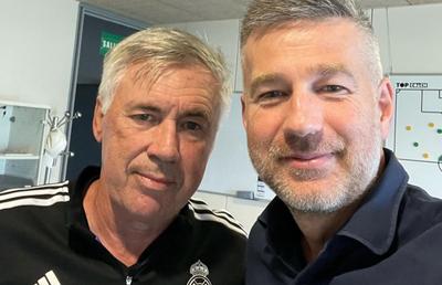 Edi Iordănescu ia lecții de la Carlo Ancelotti » Imagine din cantonamentul campioanei Europei