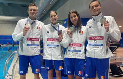 Ștafeta mixtă de 4x100 metri liber obține ARGINTUL, după o luptă strânsă cu Ungaria! + Vlad Stancu, o nouă medalie