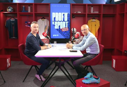 Orlando Nicoară în vestiarul GSP, alături de Cătălin Țepelin / Foto: Cristi Preda