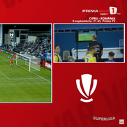 Penalty acordat ușor în Farul - Petrolul. FOTO: captură Prima Sport
