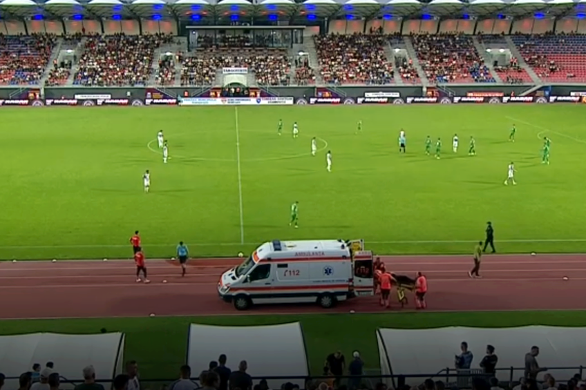Unui spectator i s-a făcut rău în prima parte a meciului dintre Chindia și Dumbrăvița, din runda cu numărul 5 din Liga 2.