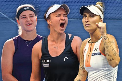 Karolina Muchova, Barbora Krejcikova, Marketa Vondrousova, trei cehoaice în „sferturi” la US Open Montaj: Diana Vasilescu Foto: Imago Images