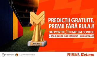 Betano Master revine cu premii garantate în pariuri gratuite, fără rulaj
