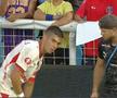 Cătălin Cîrjan, accidentare ușoară în Sporting Liești - Dinamo / FOTO: captură @Prima Sport