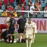 Cătălin Cîrjan, accidentare ușoară în Sporting Liești - Dinamo / FOTO: captură @Prima Sport