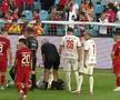 Cătălin Cîrjan, accidentare ușoară în Sporting Liești - Dinamo / FOTO: captură @Prima Sport