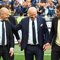 Tridentul de succes de la Inter, antrenorul Cristi Chivu, președintele Beppe Marotta și directorul sportiv Piero Ausilio (de la dreapta la stânga), a rămas fără un om cheie la club nerazzuro / Foto: Imago