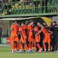 Bucuria de la golul de 1-0, marcat de Miculescu / FOTO: Andrei Furnigă (GSP)