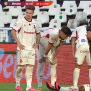 Cătălin Cîrjan, accidentare ușoară în Sporting Liești - Dinamo / FOTO: captură @Prima Sport
