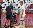 Cătălin Cîrjan, accidentare ușoară în Sporting Liești - Dinamo / FOTO: captură @Prima Sport
