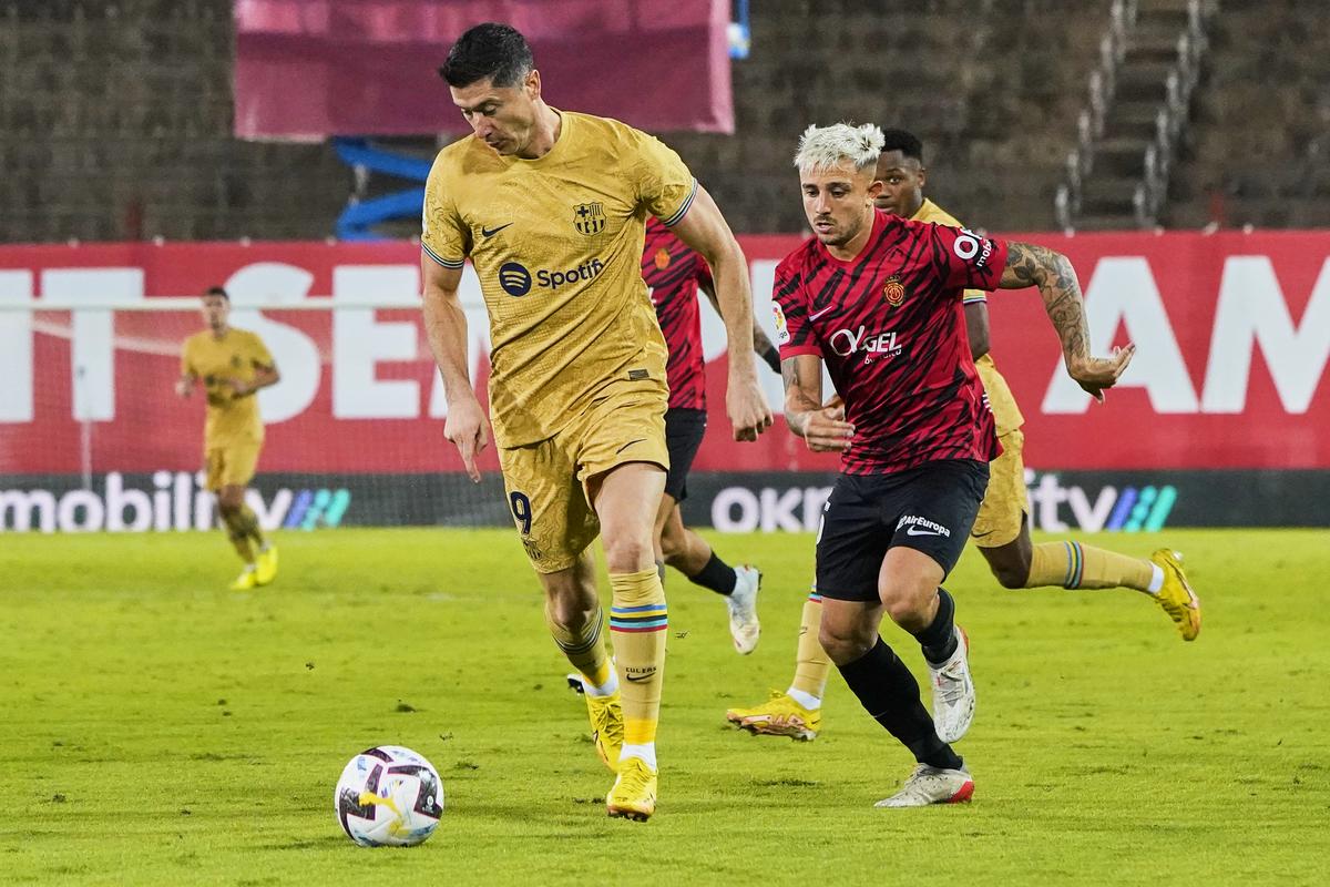 Robert Lewandowski, salvatorul Barcelonei cu un gol superb » Catalanii au urcat pe primul loc după victoria cu Mallorca