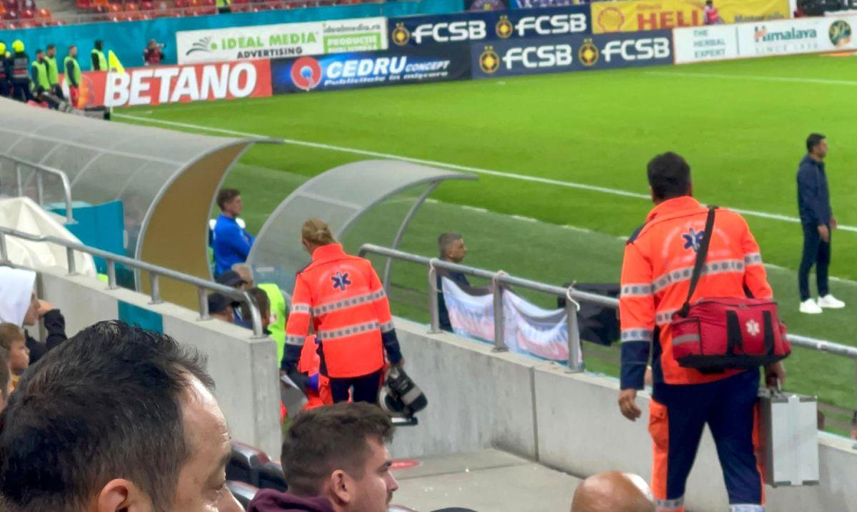Lui Andrei Prepeliță i s-a făcut rău și a plecat la vestiare în prima repriză a meciului FCSB - FC Argeș
