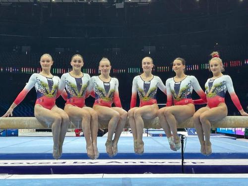 Echipa României înainte de concursul de la Antwerp FOTO FRG