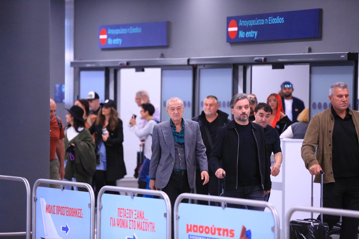 Ionuț Luțu, apariție rară » Cocoșat de bagajele lui Becali: imagini inedite surprinse de GSP la Salonic, înainte de PAOK - FCSB