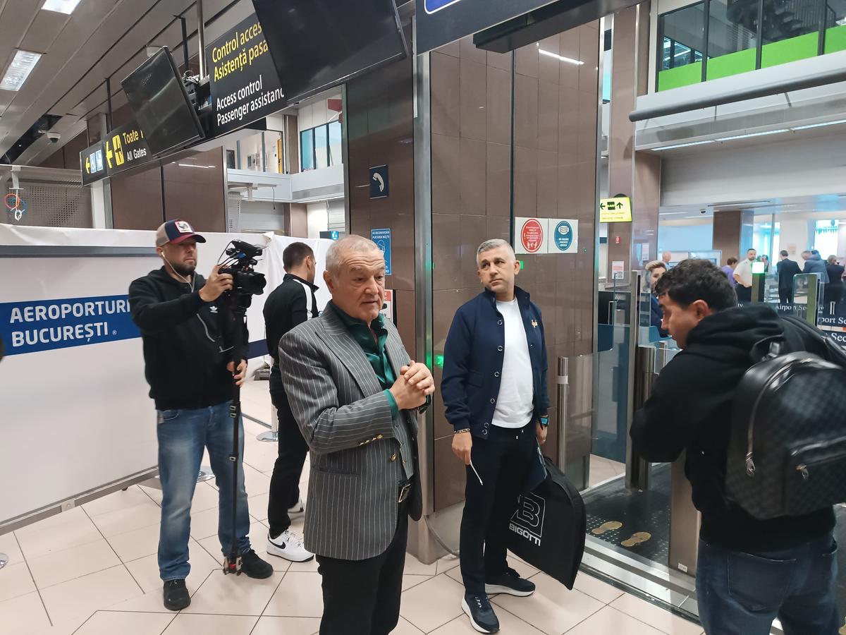Gigi Becali, la plecarea spre Salonic: „Când mă îmbrăcam, aveam emoții, emoția deplasării... Uite că Dumnezeu ne-a pregătit ceva mai bun!”