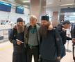 Gigi Becali și preoții la Aeroportul Henri Coandă