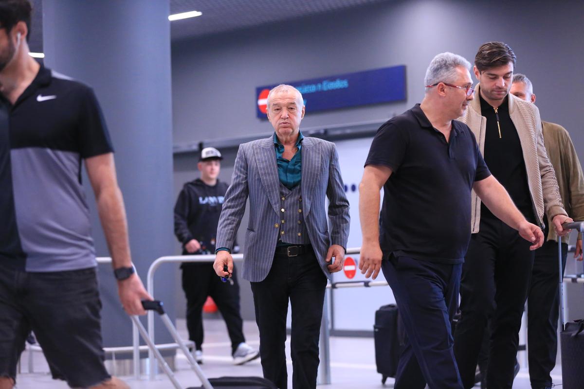 Sosire FCSB, Gigi Becali, Luțu la Salonic