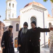 Gigi Becali la Biserica Sf. Grigorie Palama din Salonic FOTO: Ionuţ Iordache (GSP)