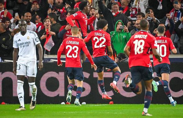 Lille - Real Madrid 1-0 » COLAPS blanco în Franța! Prea târziu și prea puțin pentru vedetele apatice ale Madridului