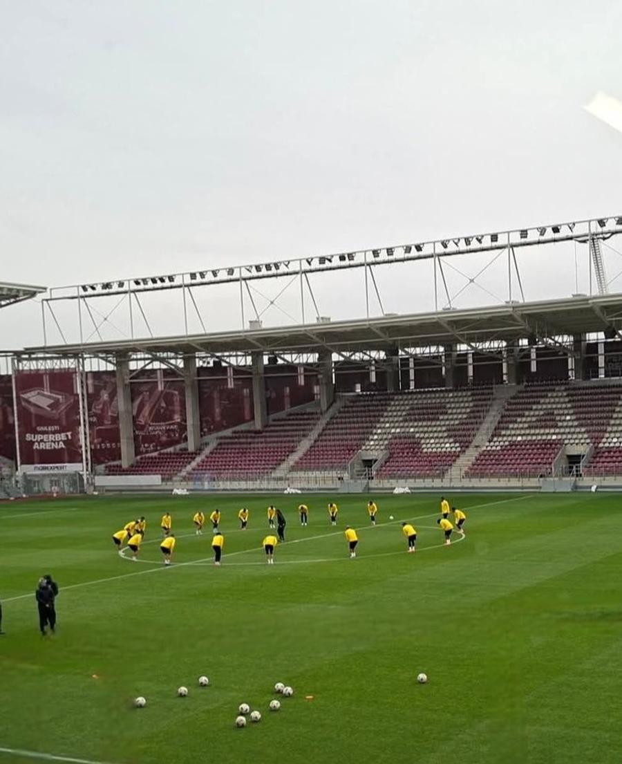 Young Boys s-a antrenat în Giulești // foto: visiniu.ro. FCSB, răpusă de Young Boys pe Arena Națională. Cum arată clasamentul din Europa League
