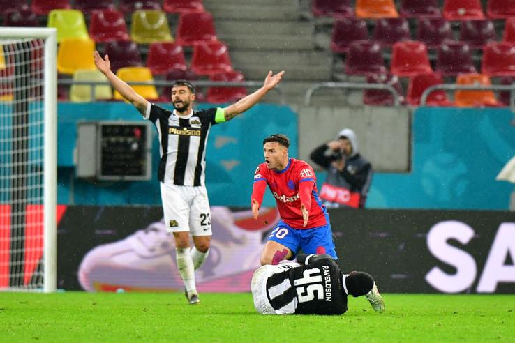 Dennis Politic, în FCSB - Young Boys/ foto: Cristi Preda (GSP)