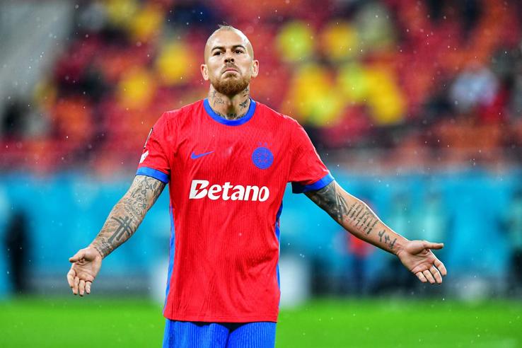 Denis Alibec, în FCSB - Young Boys/ foto: Cristi Preda (GSP)