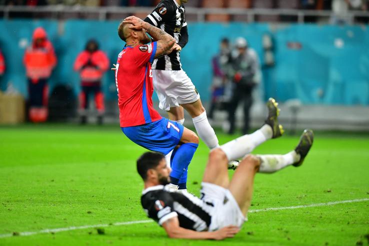 Denis Alibec, în FCSB - Young Boys/ foto: Cristi Preda (GSP)