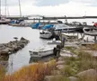 Stadionul Strandvallen și satul Hallevik din Suedia