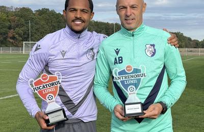 Caio Ferreira și Bogdan Andone au câștigat trofeele pentru Jucătorul și Antrenorul lunii septembrie 2025 + clasamentele