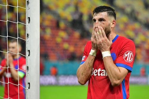 Dezamăgirea celor de la FCSB după eșecul clar (0-2) cu Young Boys Berna / Foto: Cristi Preda (GSP)