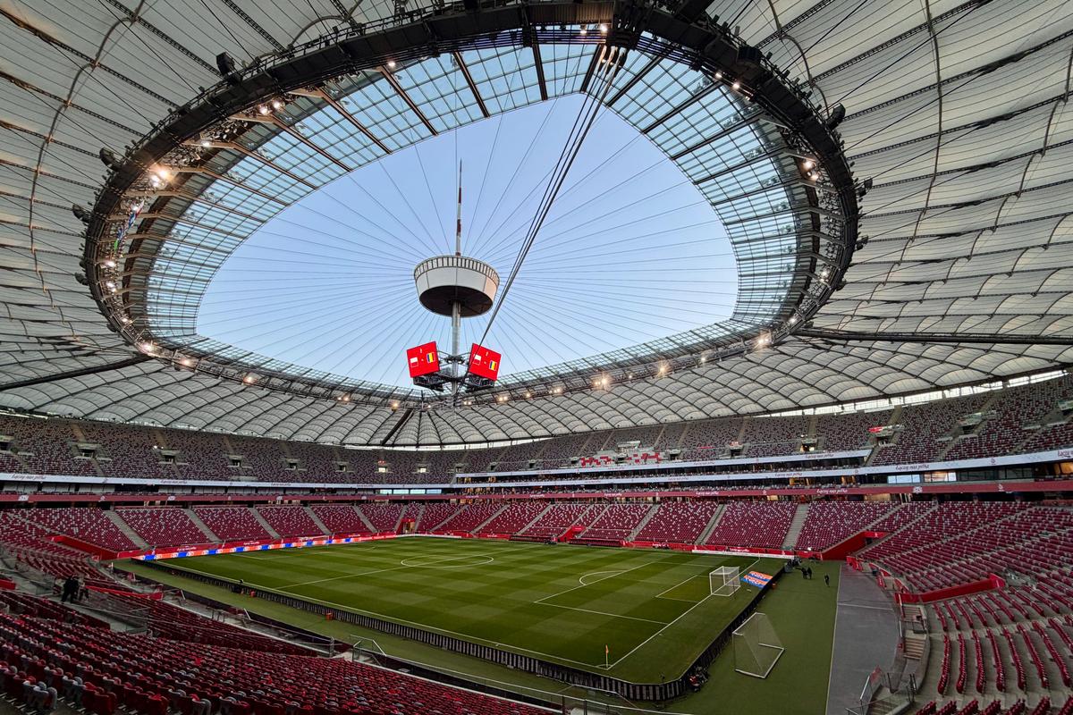 Imagini de la Stadionul Naţional din Varşovia înainte de Polonia - România // FOTO: Ionuţ Iordache (GSP)