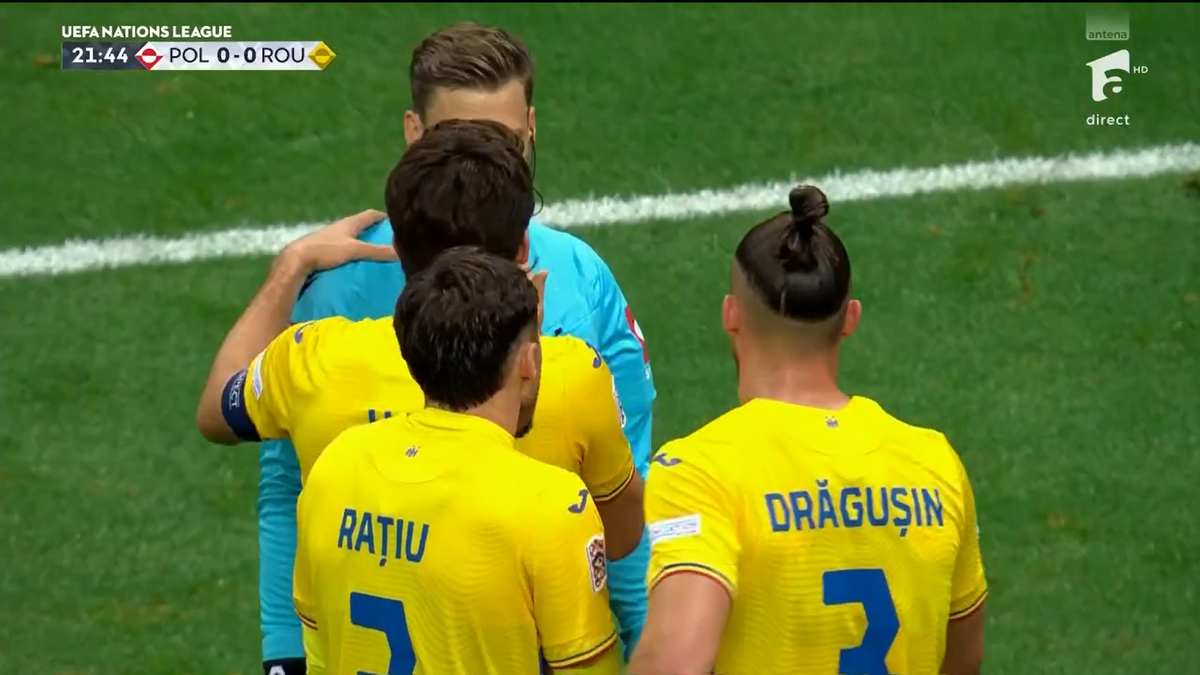 Drăgușin, cartonaș roșu în Polonia - România