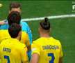 Drăgușin, cartonaș roșu în Polonia - România / FOTO: Captură TV @Antena 1