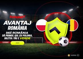 AVANTAJ ROMÂNIA, exclusiv la Superbet! Tricolorii marchează primii? Biletul tău pe victoria lor e deja verde