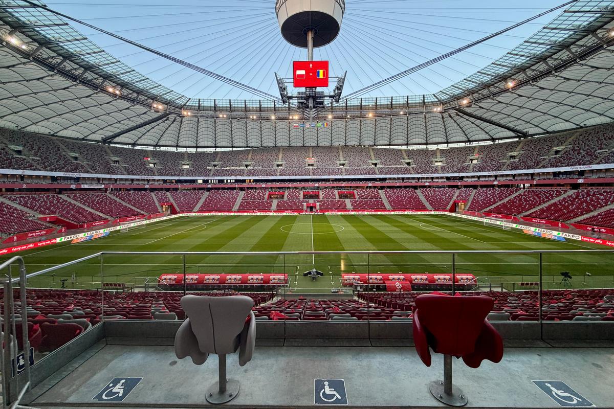 Imagini de la Stadionul Naţional din Varşovia înainte de Polonia - România // FOTO: Ionuţ Iordache (GSP)