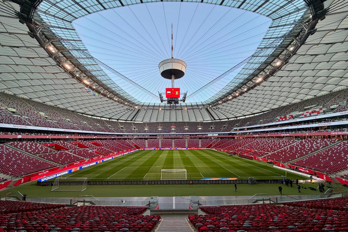 Imagini de la Stadionul Naţional din Varşovia înainte de Polonia - România // FOTO: Ionuţ Iordache (GSP)