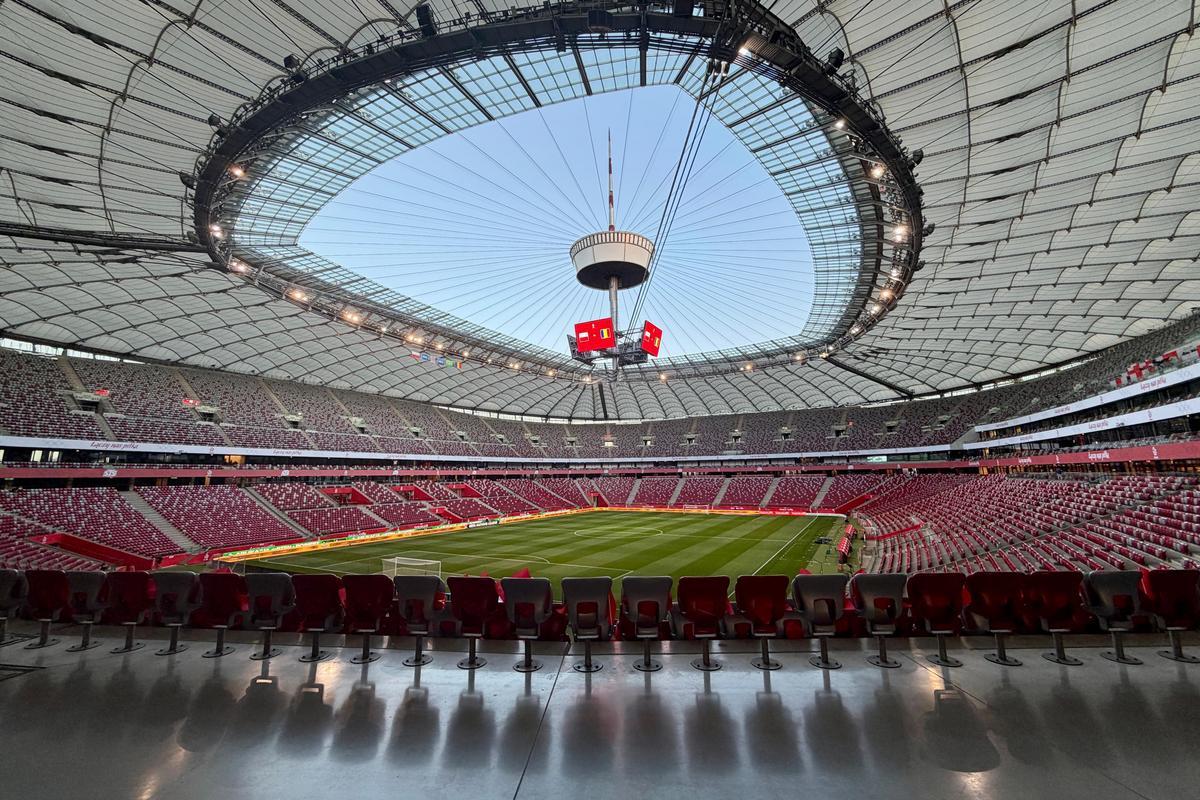 Imagini de la Stadionul Naţional din Varşovia înainte de Polonia - România // FOTO: Ionuţ Iordache (GSP)