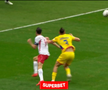 Drăgușin, cartonaș roșu în Polonia - România / FOTO: Captură TV @Antena 1