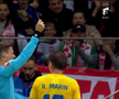 Drăgușin, cartonaș roșu în Polonia - România / FOTO: Captură TV @Antena 1