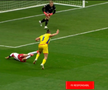 Drăgușin, cartonaș roșu în Polonia - România / FOTO: Captură TV @Antena 1