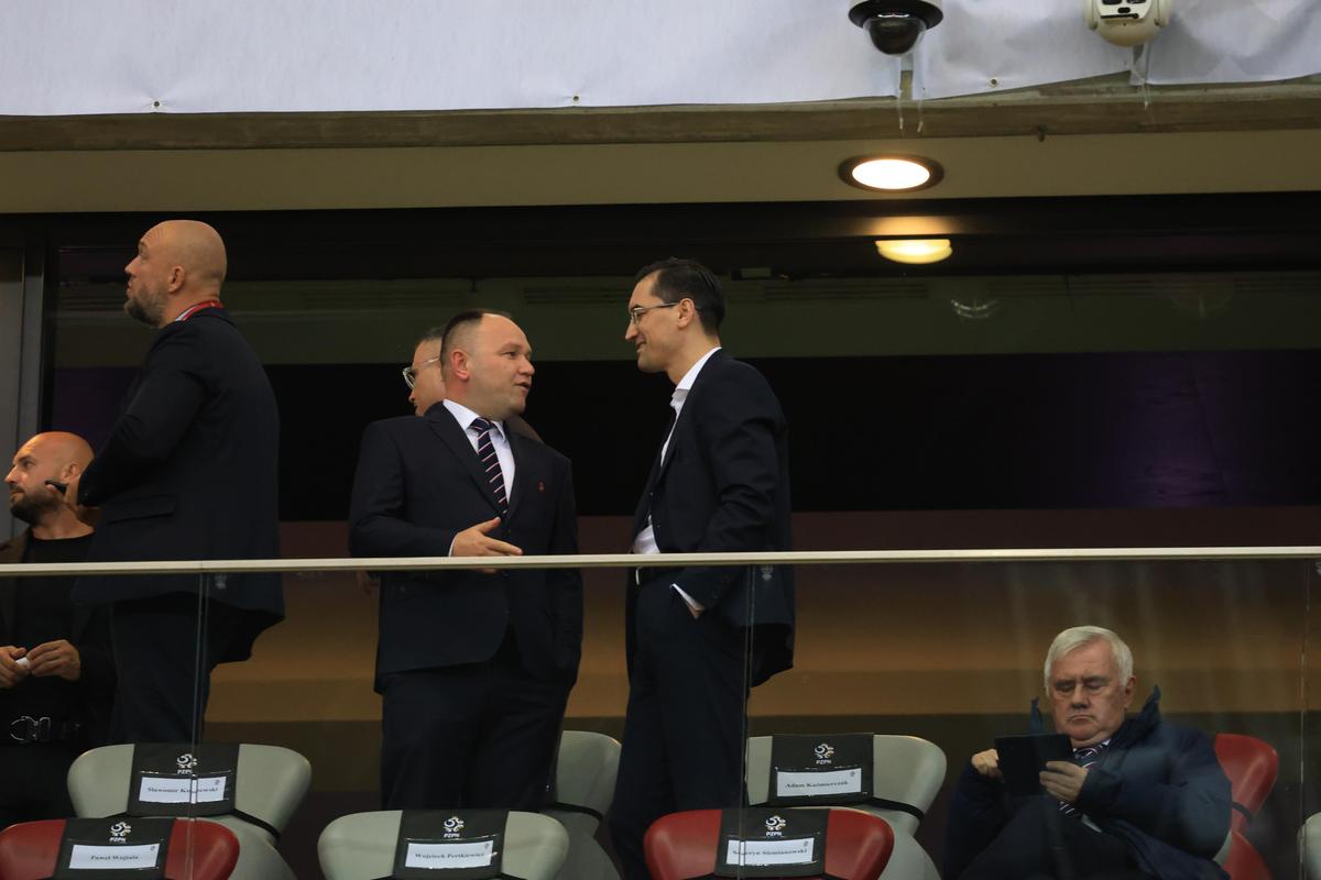Loja României, cu Răzvan Burleanu, la meciul din Polonia