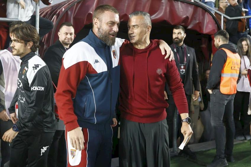 Daniele De Rossi și Daniel Pancu, în Rapid - Genoa 2-0 / Foto: Cristi Preda GSP