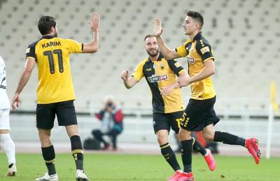 VIDEO Ionuț Nedelcearu, la primul gol pentru AEK Atena! Fundașul român, titular incontestabil în Grecia