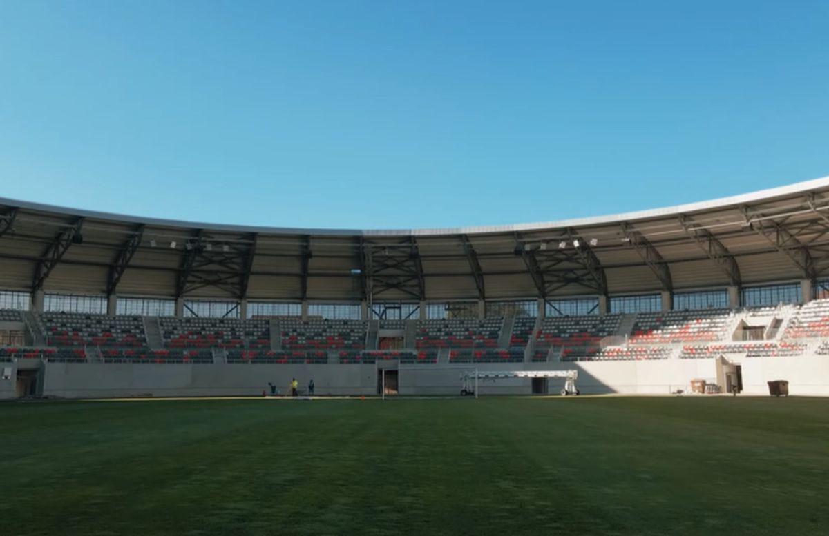 Imagini noi cu stadionul din Sibiu