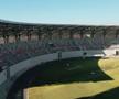 Imagini noi cu stadionul „Municipal” din Sibiu // foto: captură YouTube @ CON-A