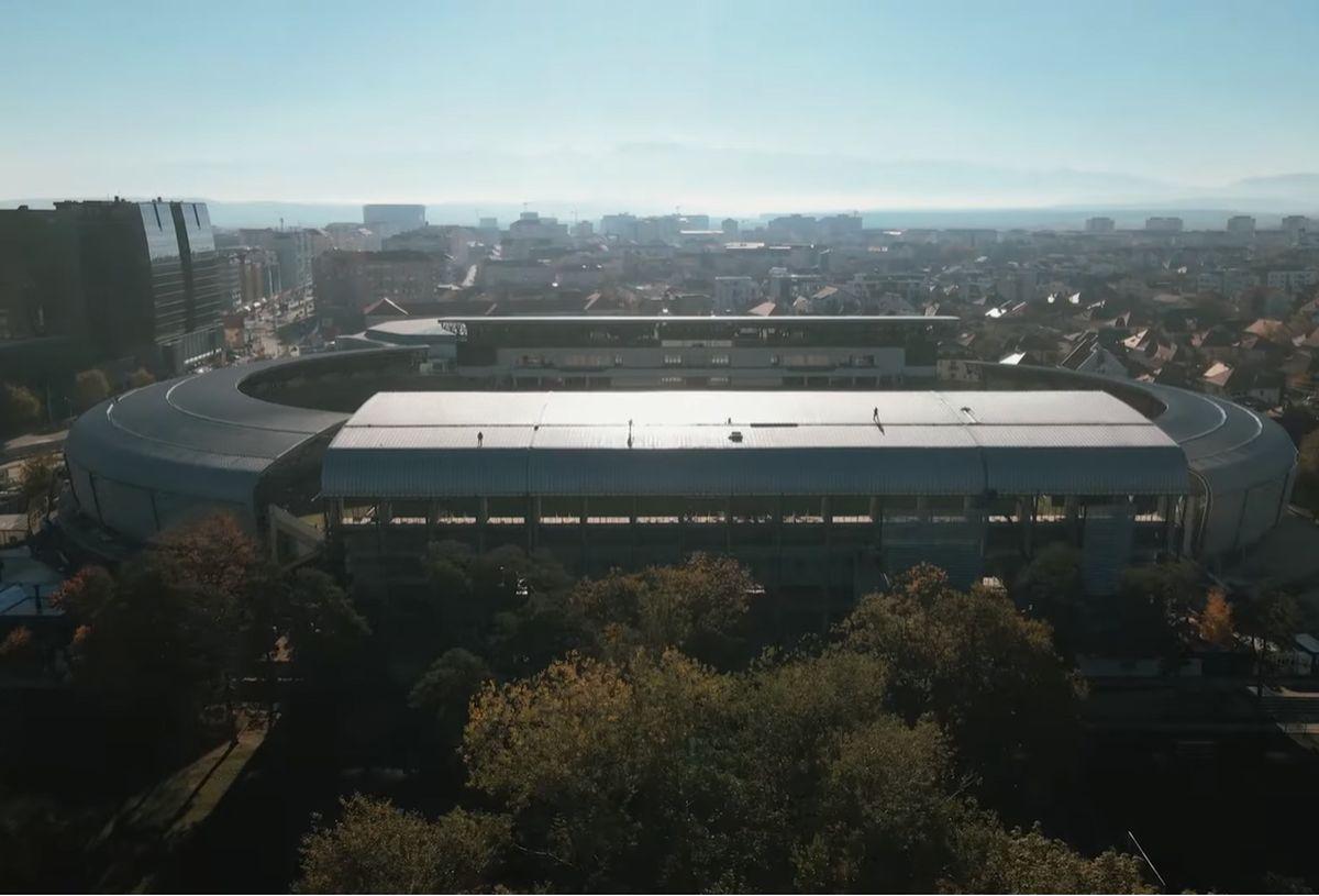 Imagini noi cu stadionul din Sibiu