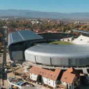 Imagini noi cu stadionul „Municipal” din Sibiu // foto: captură YouTube @ CON-A