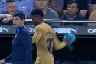Ansu Fati s-a enervat, după ce a fost schimbat de Xavi: „Chiar am fost cel mai slab?!”